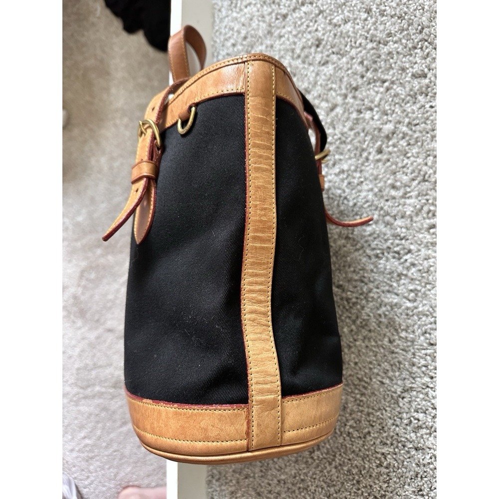 Dooney & Bourke Black and Tan Hobo Bag - Picture 5 of 16